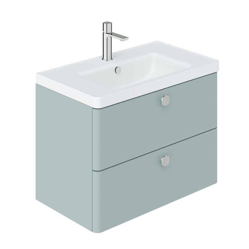 Vado Cameo 800mm Cove Blue Wall Hung 2 Drawer Vanity Unit & Basin